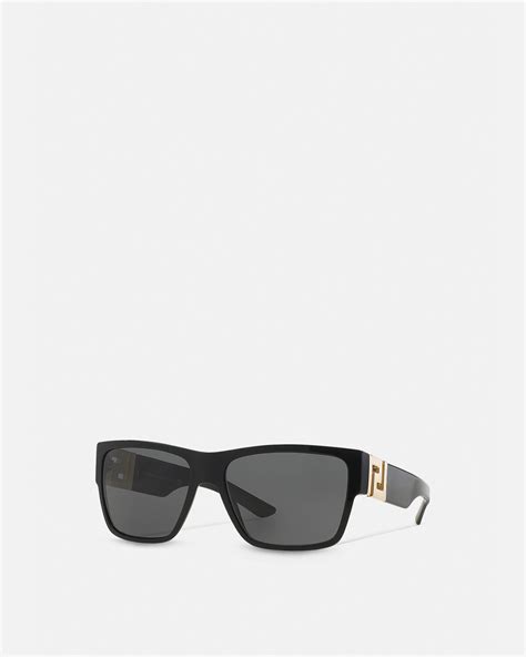 black greca squared sunglasses versace|versace square sunglasses.